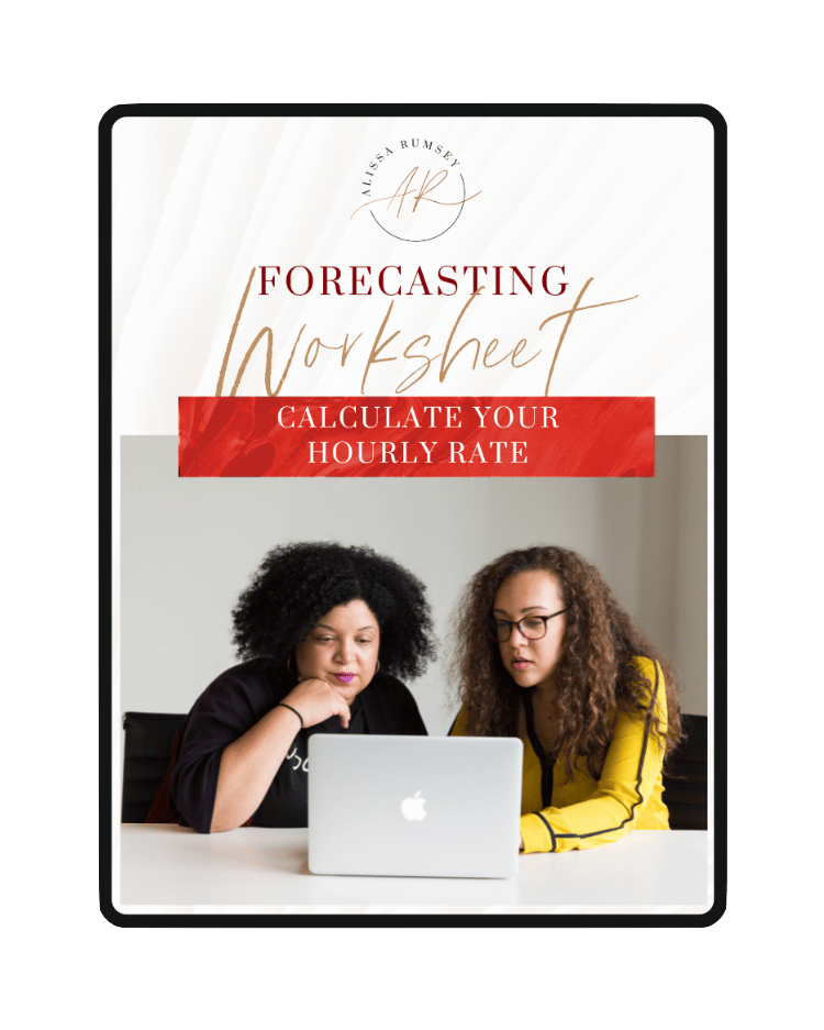 Free Biz Resources iPad Forecasting Worksheet