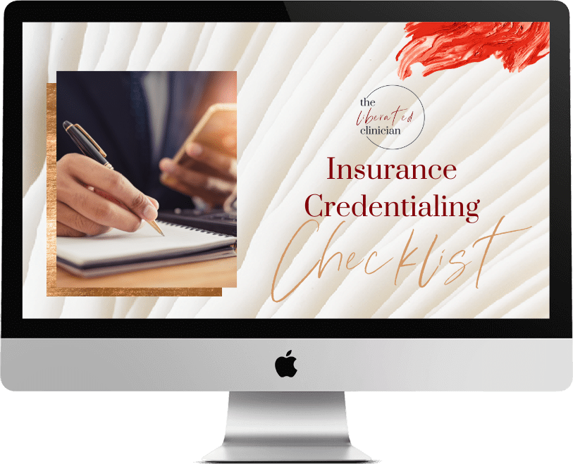 insurance credentialing checklist